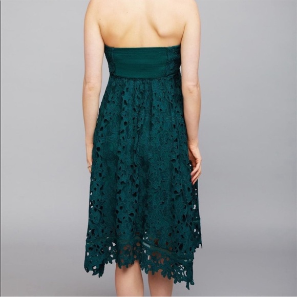 A Pea in the Pod strapless emerald green lace maternity dress, Women Size Small - Picture 6 of 6